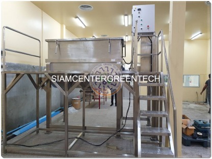 เครื่องผสมผงแนวนอน ขนาด 2,500L.    - โรงงานผลิตออกแบบ เครื่องผสมอาหารอุตสาหกรรม