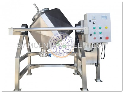 เครื่องผสมผงแบบลูกเต๋า ขนาด 65L.  - โรงงานผลิตออกแบบ เครื่องผสมอาหารอุตสาหกรรม